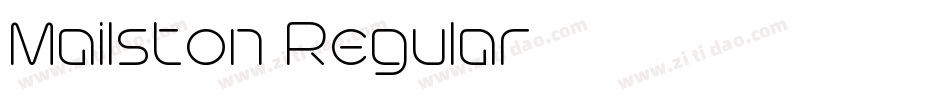 Mailston Regular字体转换